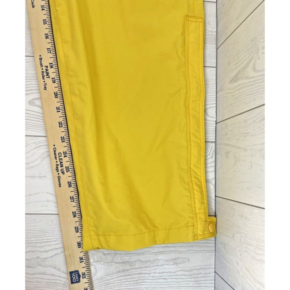 Vineyard Vines Ski Pants Mens S Yellow Belted Snowboard Rain Pockets Zipped Legs - Picture 8 of 8